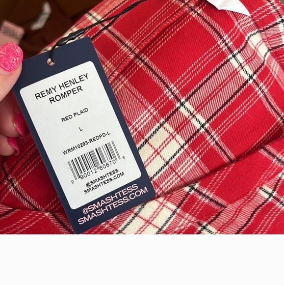 BNWT Smash +Tess Remy Henley Romper Size lg. - Picture 2 of 2